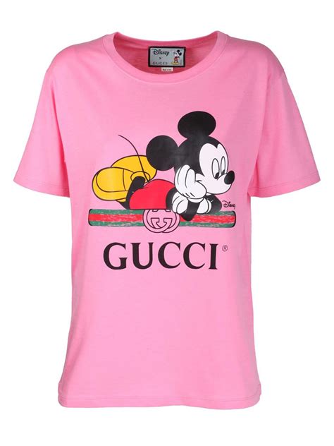 disney gucci tshirt|Gucci mickey mouse pink t shirt.